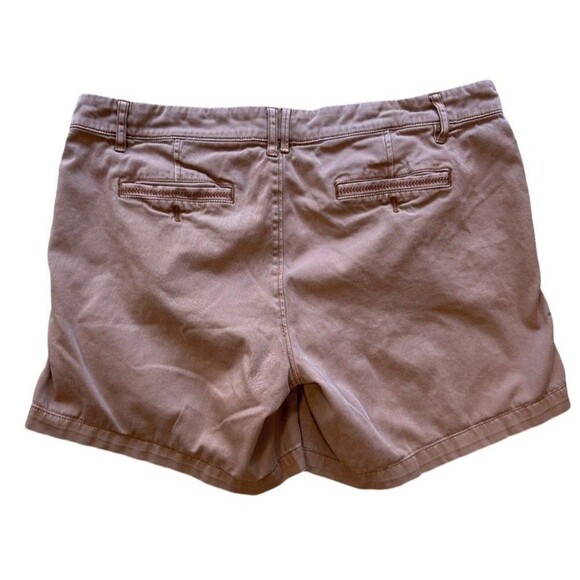 Anthropologie Pilcro Hyphen Shorts Embroidered Brown Chino 6" Inseam Size 34 - Picture 2 of 12